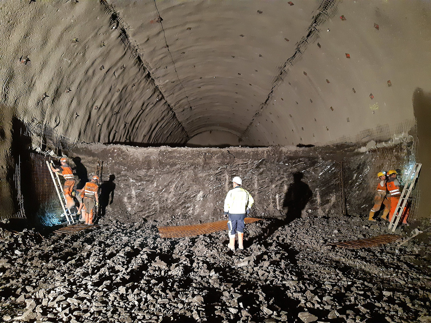 Karawankentunnel, Rosenthal - Výstavba tunelov