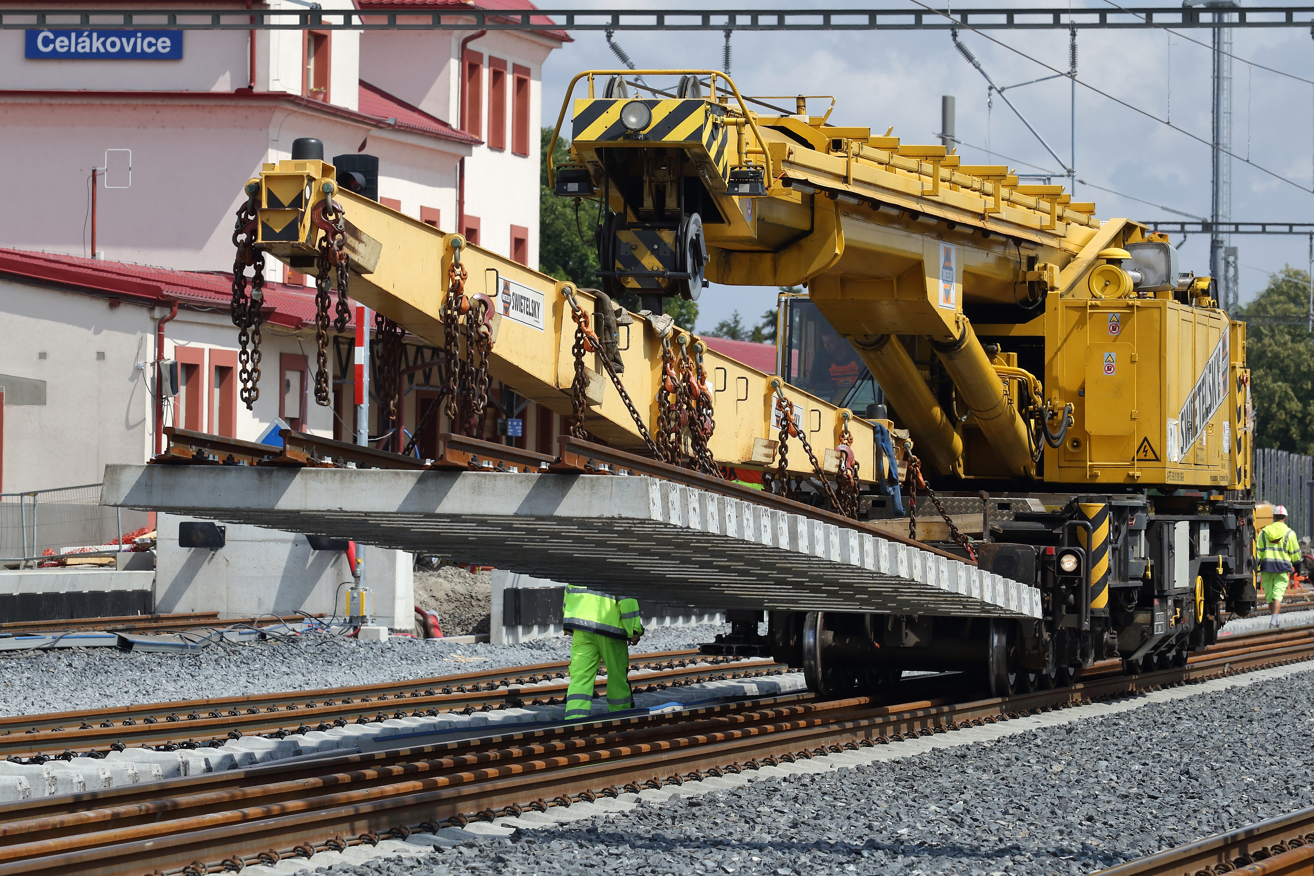 Optimalizace trati Lysá nad Labem – Praha Vysočany, 2. stavba / I. část žel. stanice Čelákovice  - Železničné stavby