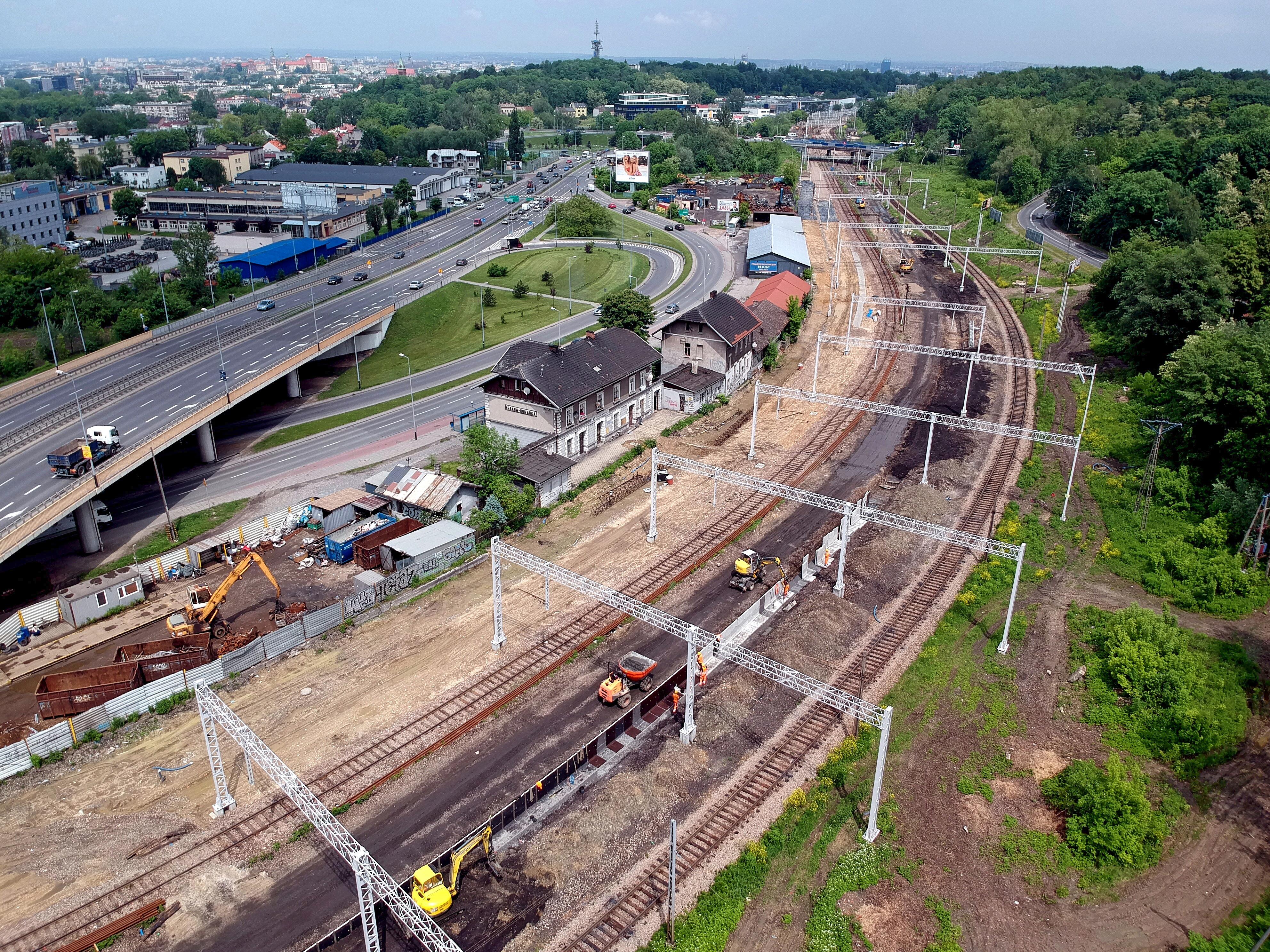 Linia 94 – Odcinek Kraków Bonarka – Podbory Skawińskie - Železničné stavby
