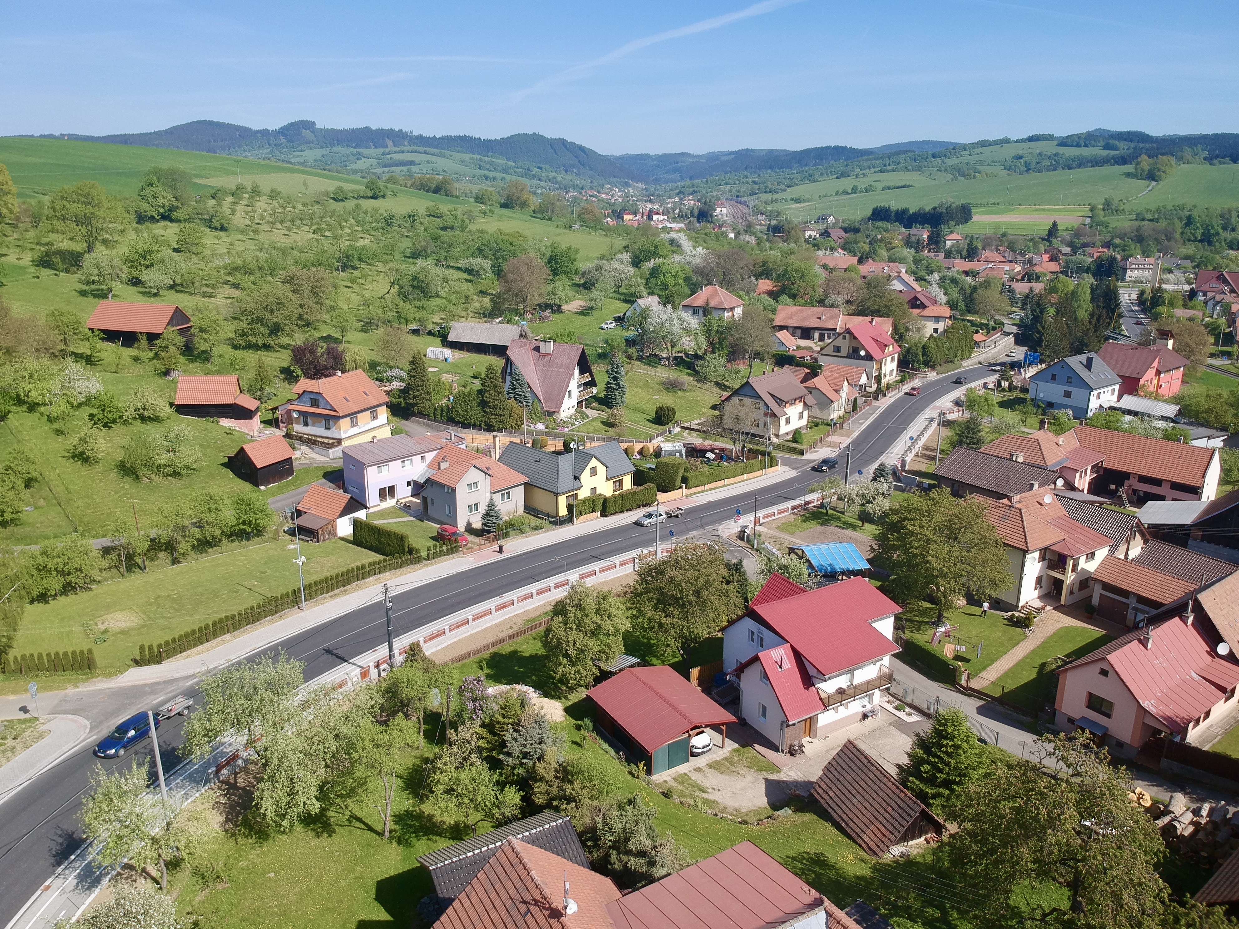 Horní Lideč – revitalizace dopravního prostoru - Výstavba ciest a mostov
