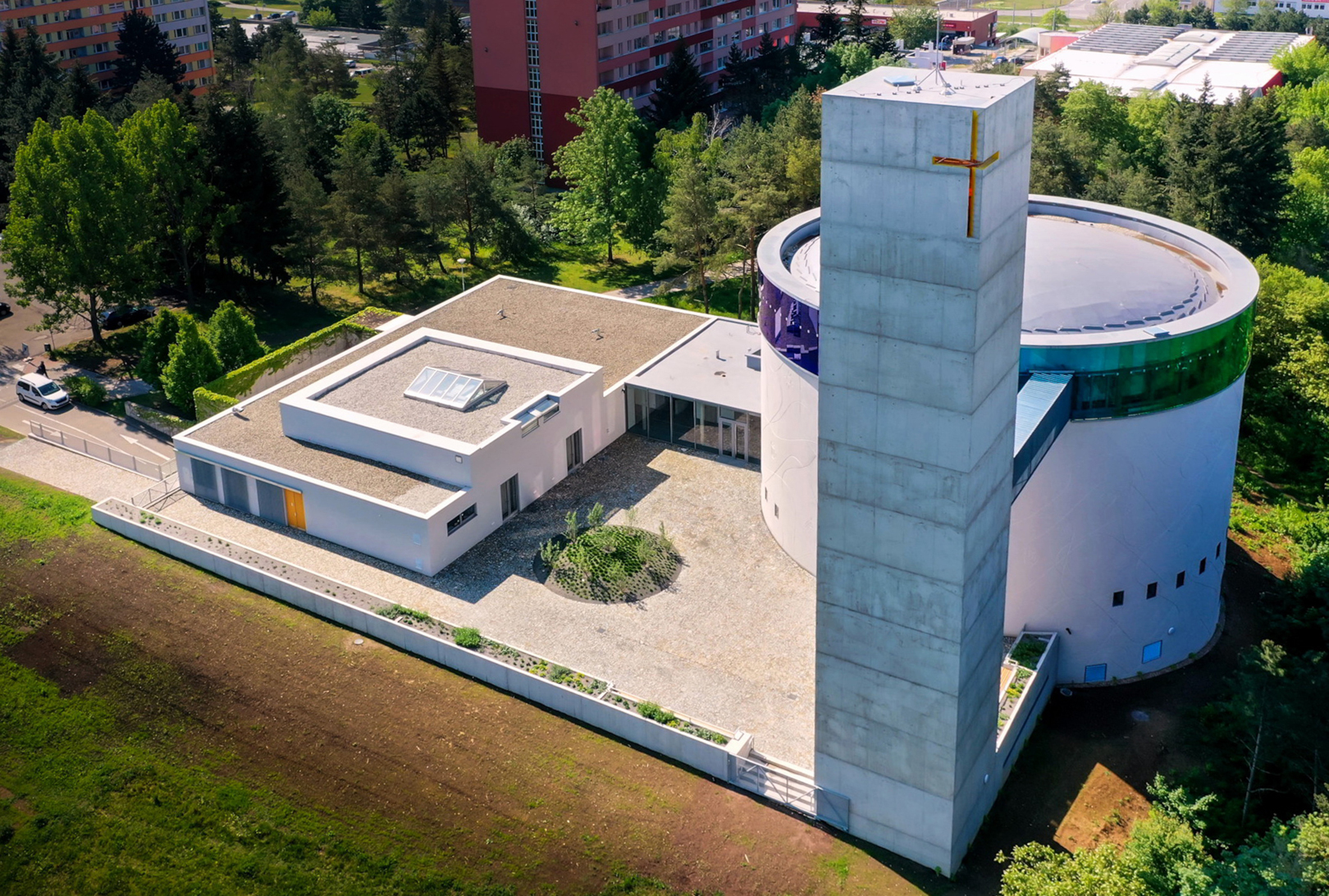 Přístavba duchovního centra Brno – Lesná, kostel a věž - Pozemné stavby