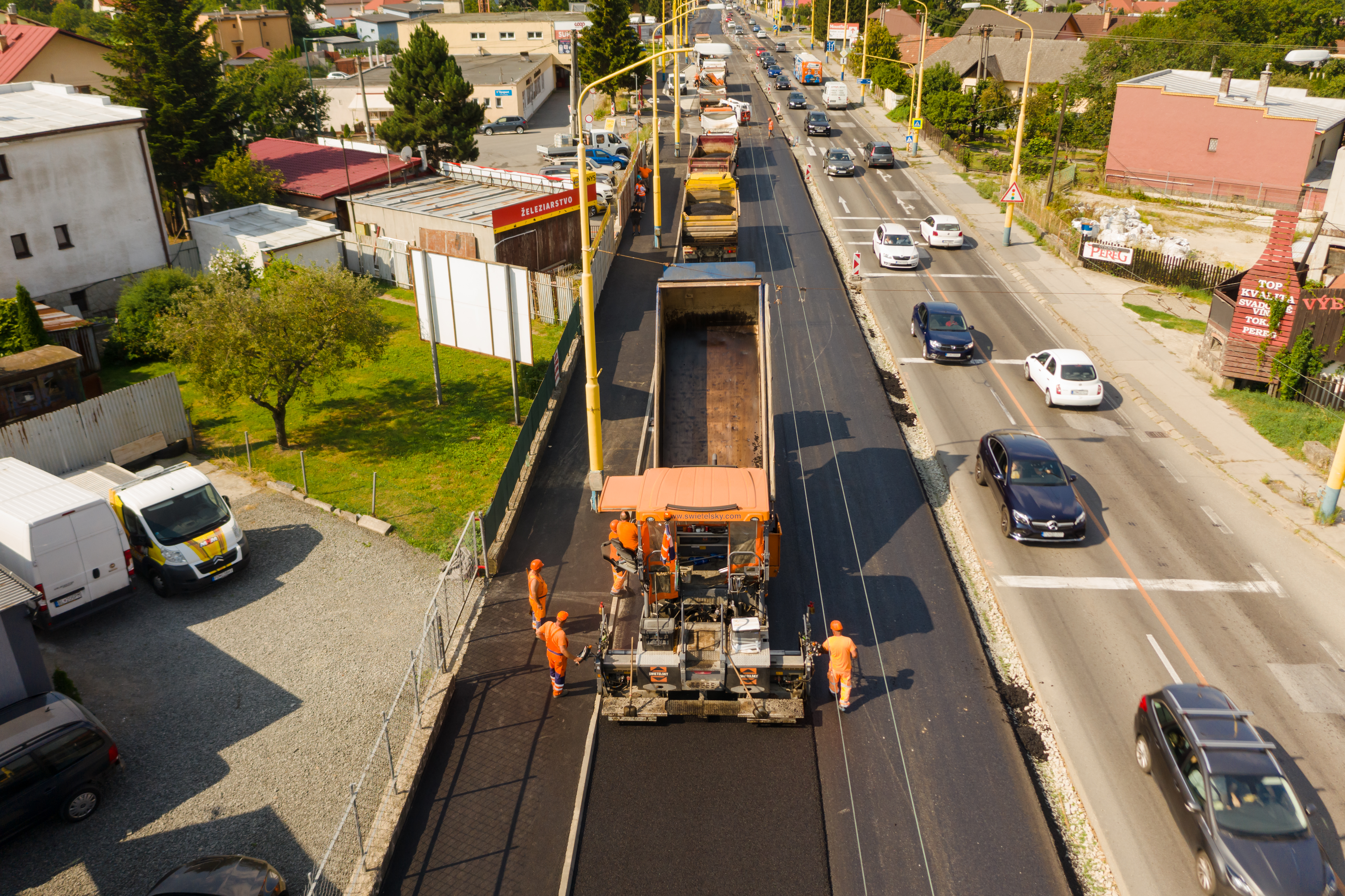 Rekonštrukcia cesty v Prešove - Výstavba ciest a mostov