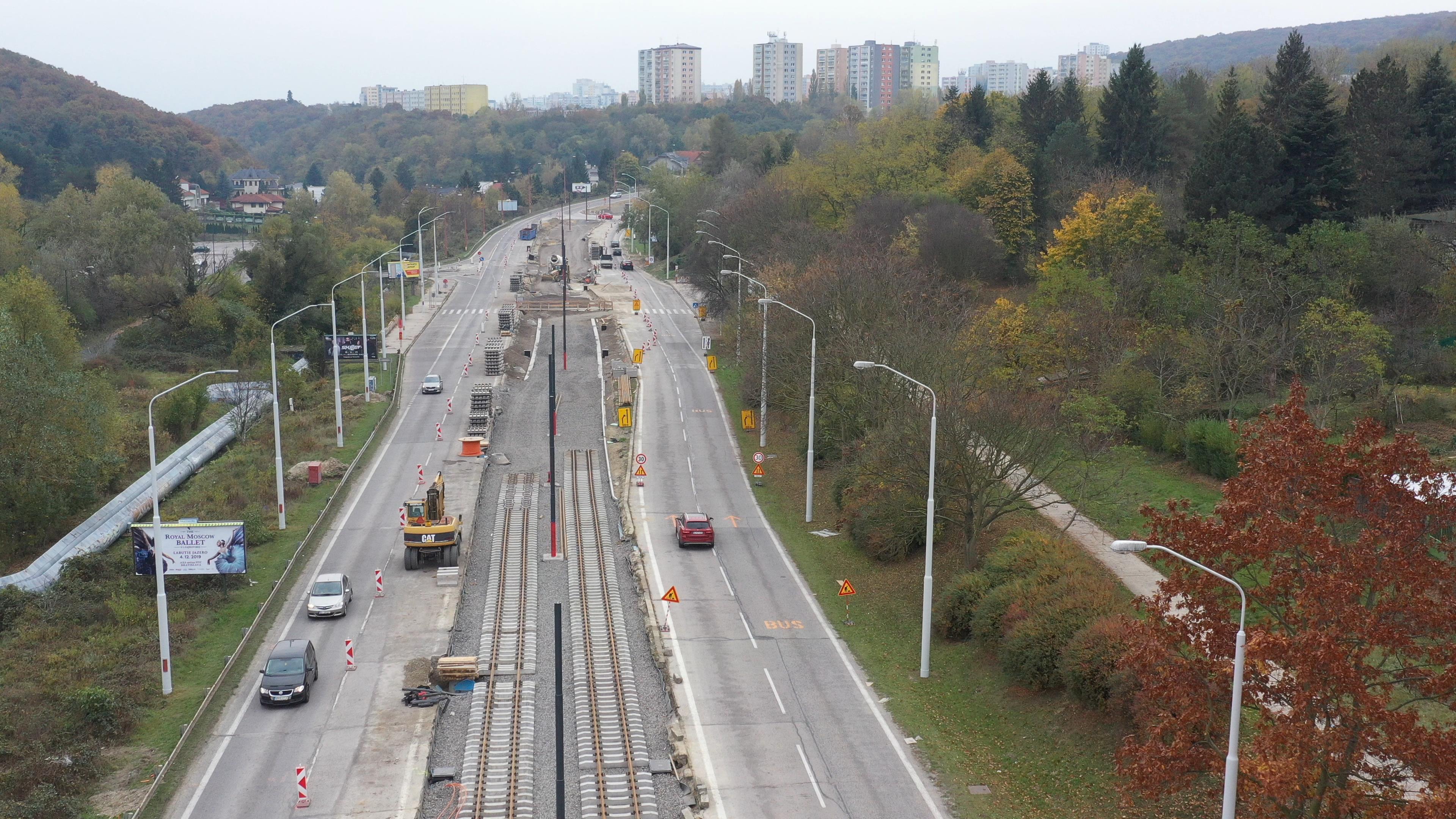 Modernizácia električkových tratí - Dúbravsko - Karloveská radiála - Železničné stavby