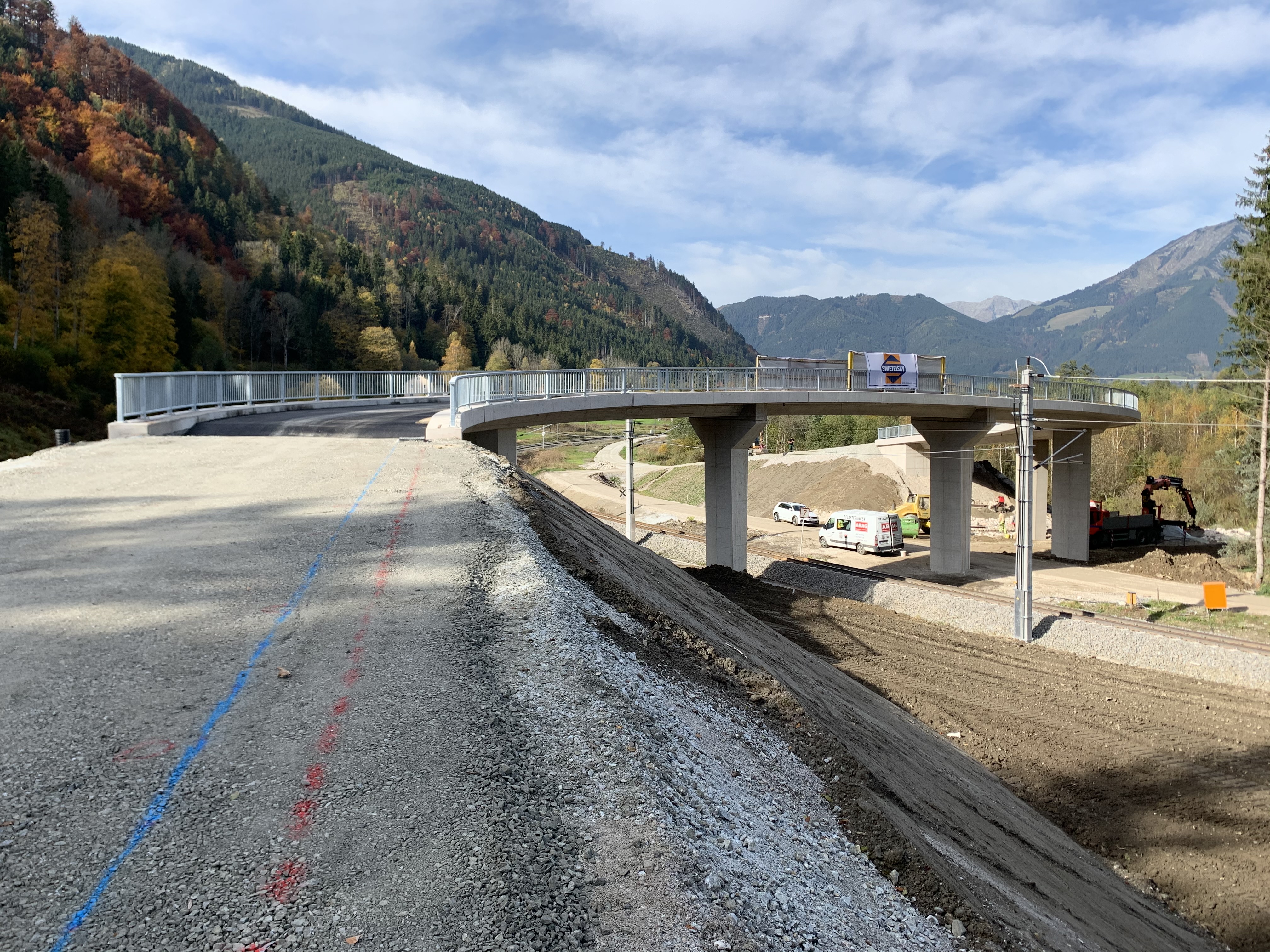 Überfahrtsbrücke Frauenberg - Výstavba ciest a mostov