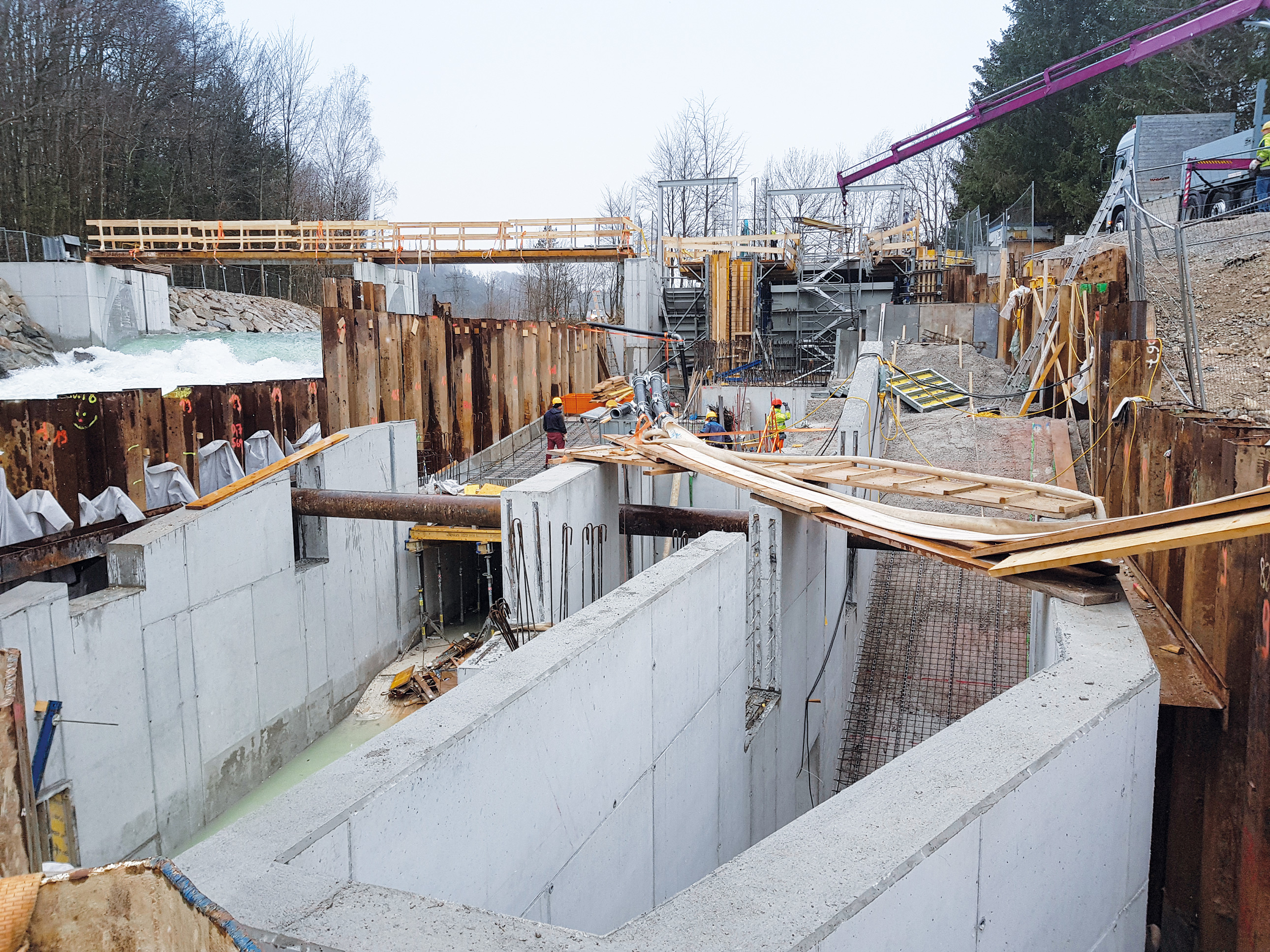 Wasserkraftwerk, Vöcklabruck - Inžinierske stavby