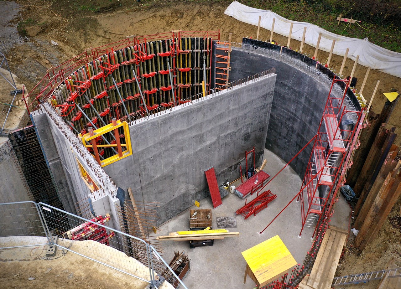 Hochbehälter, Ochsenburg - Inžinierske stavby Hochbehälter, Ochsenburg - Inžinierske stavby