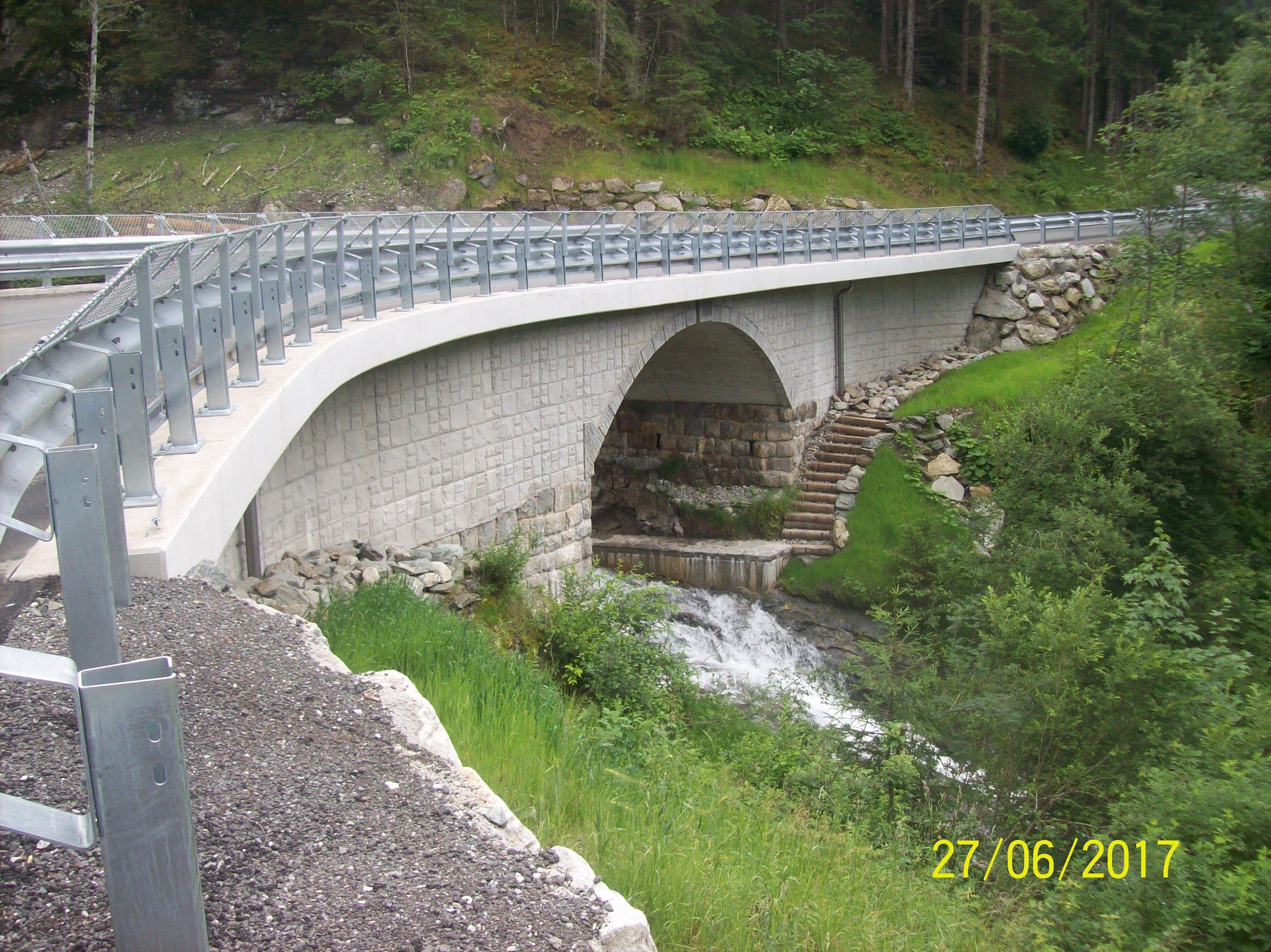 Schrabachbrücke auf der L264 Stubachtalstraße in Uttendorf - Výstavba ciest a mostov