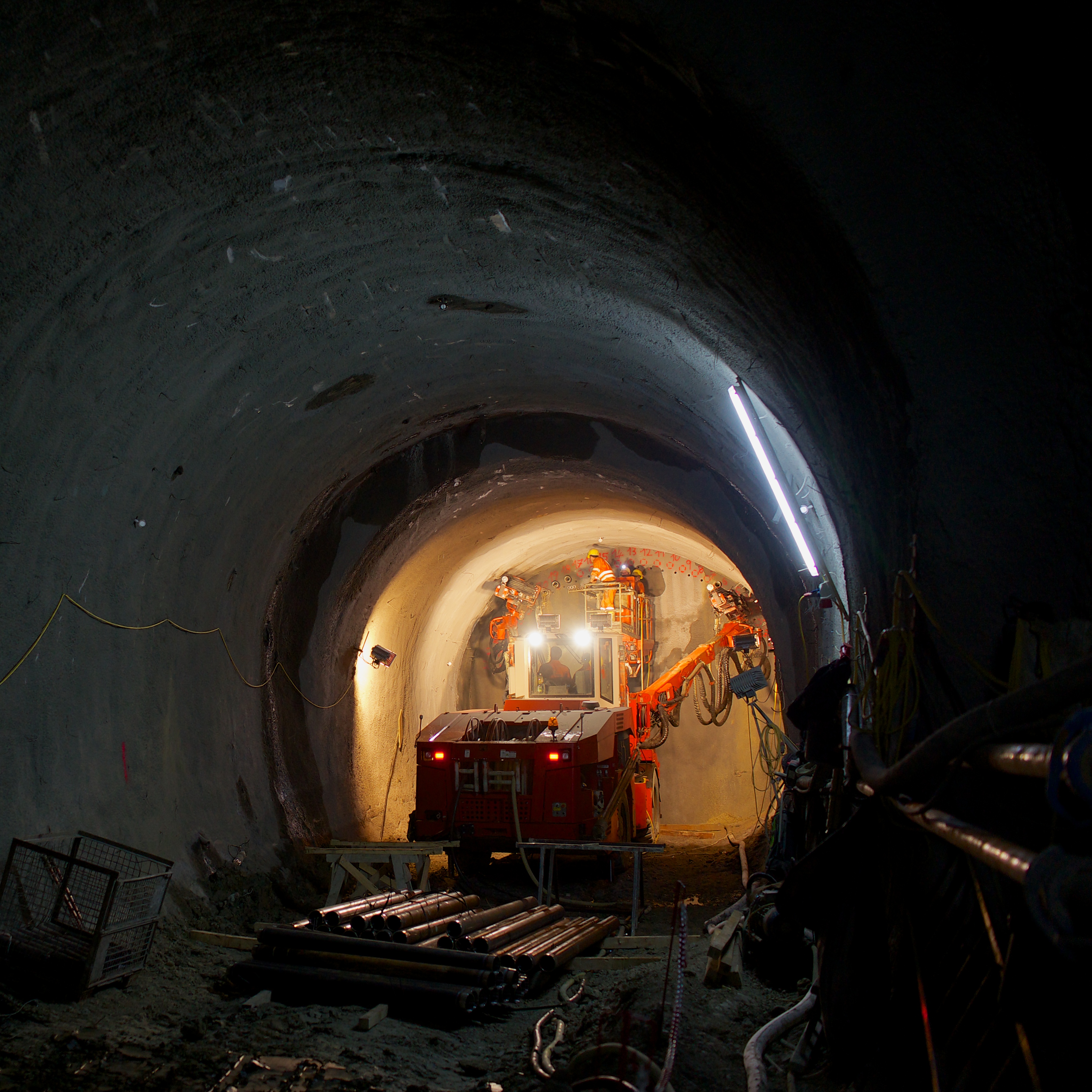 U-Bahn Wien - Baulos U1-8 Alaudagasse - Výstavba tunelov