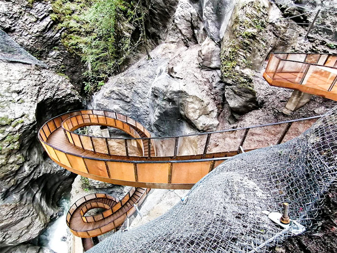 HELIX Liechtensteinklamm, St. Johann im Pongau - Inžinierske stavby