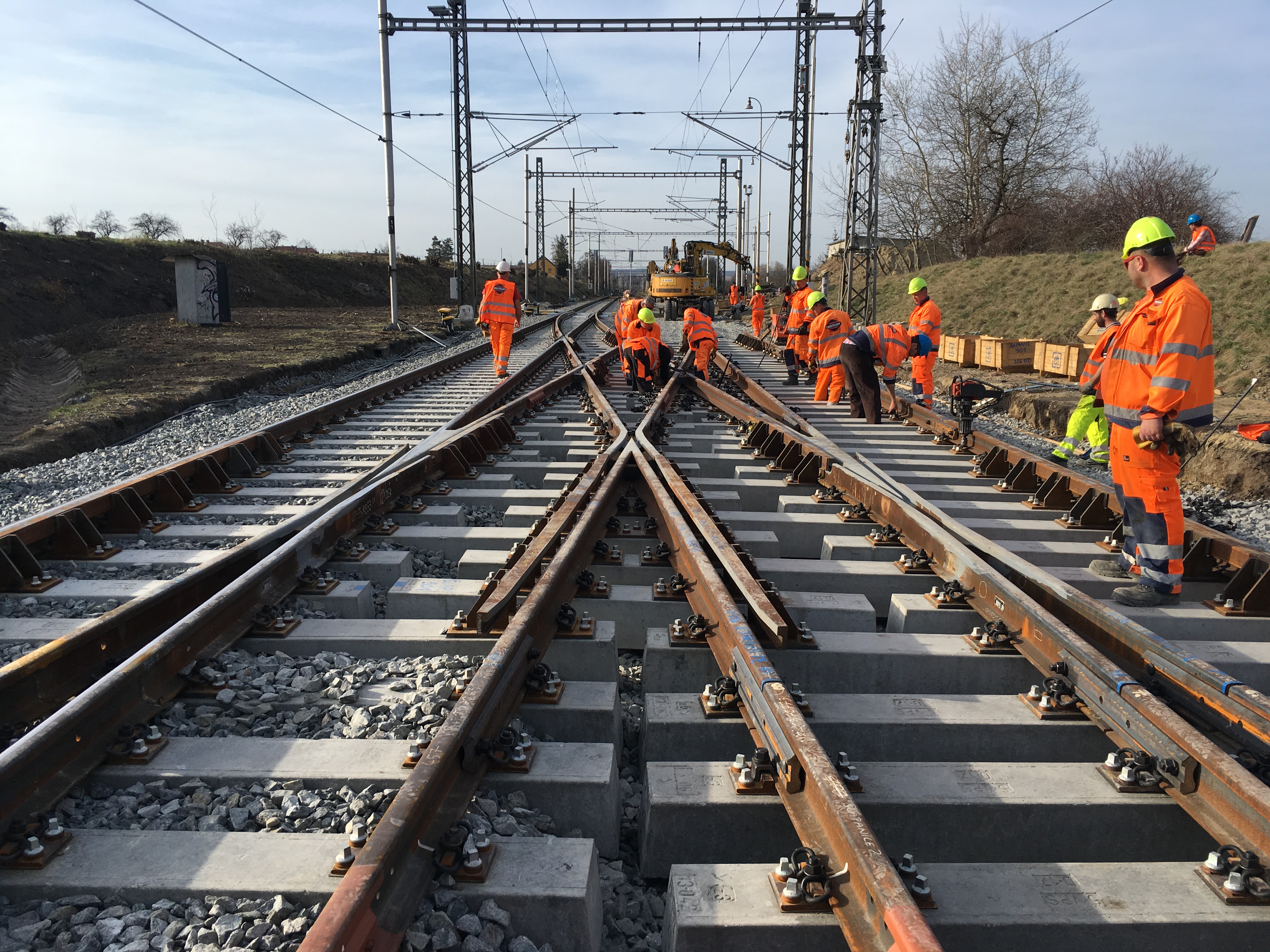 Zvýšení traťové rychlosti v úseku Brno-Slatina – Blažovice  - Železničné stavby