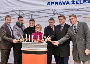 Slavnostní zahájení rekonstrukce nástupišť v železniční stanici Semily - CZ
