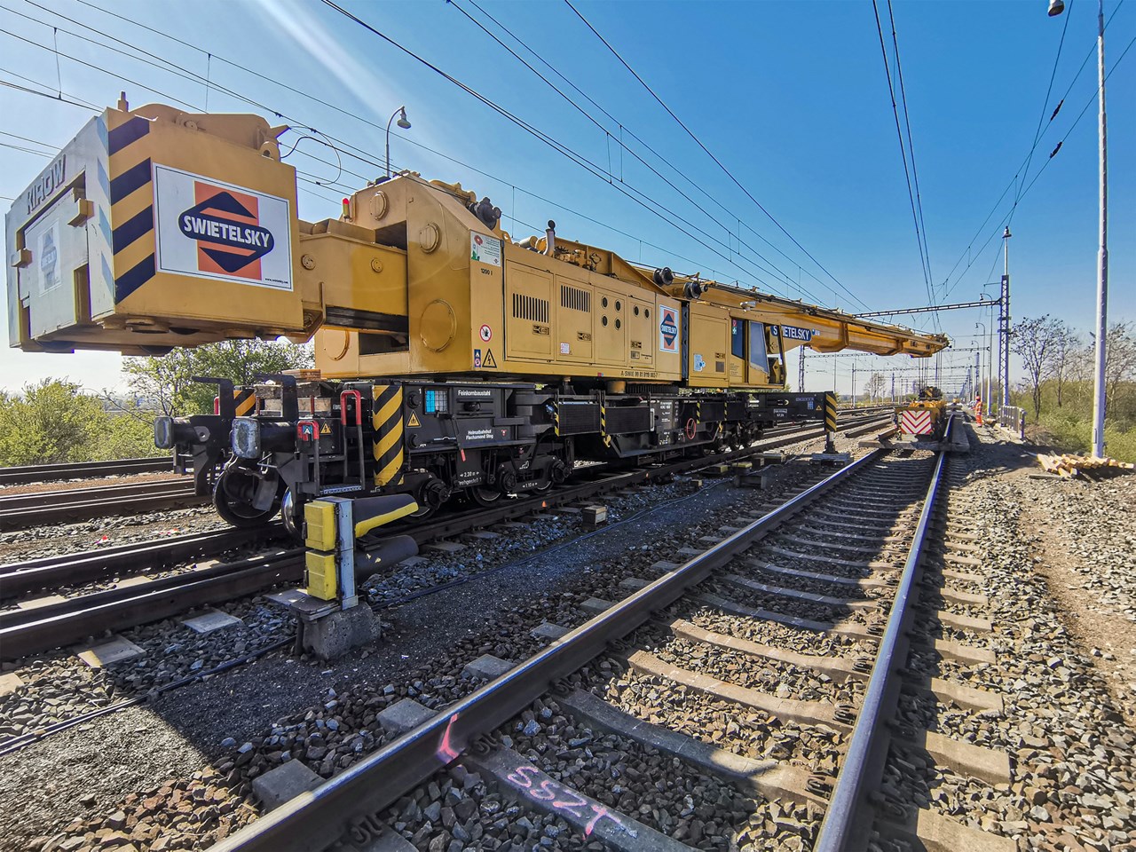 Pokládka kolejí, Prosenice - Železničné stavby Pokládka kolejí, Prosenice - Železničné stavby