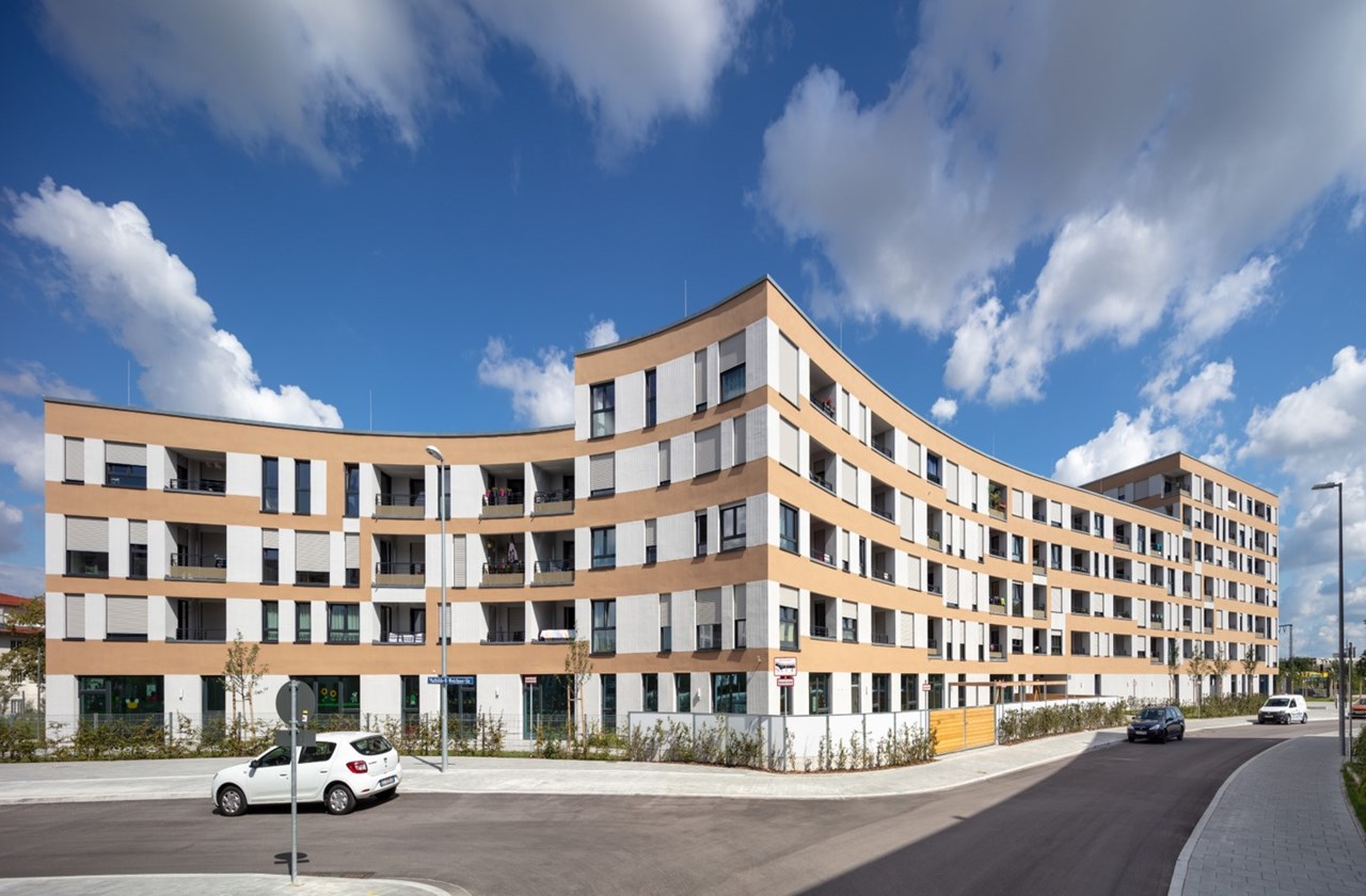 Wohnbau, Gleisharfe, München - Pozemné stavby Wohnbau, Gleisharfe, München - Pozemné stavby