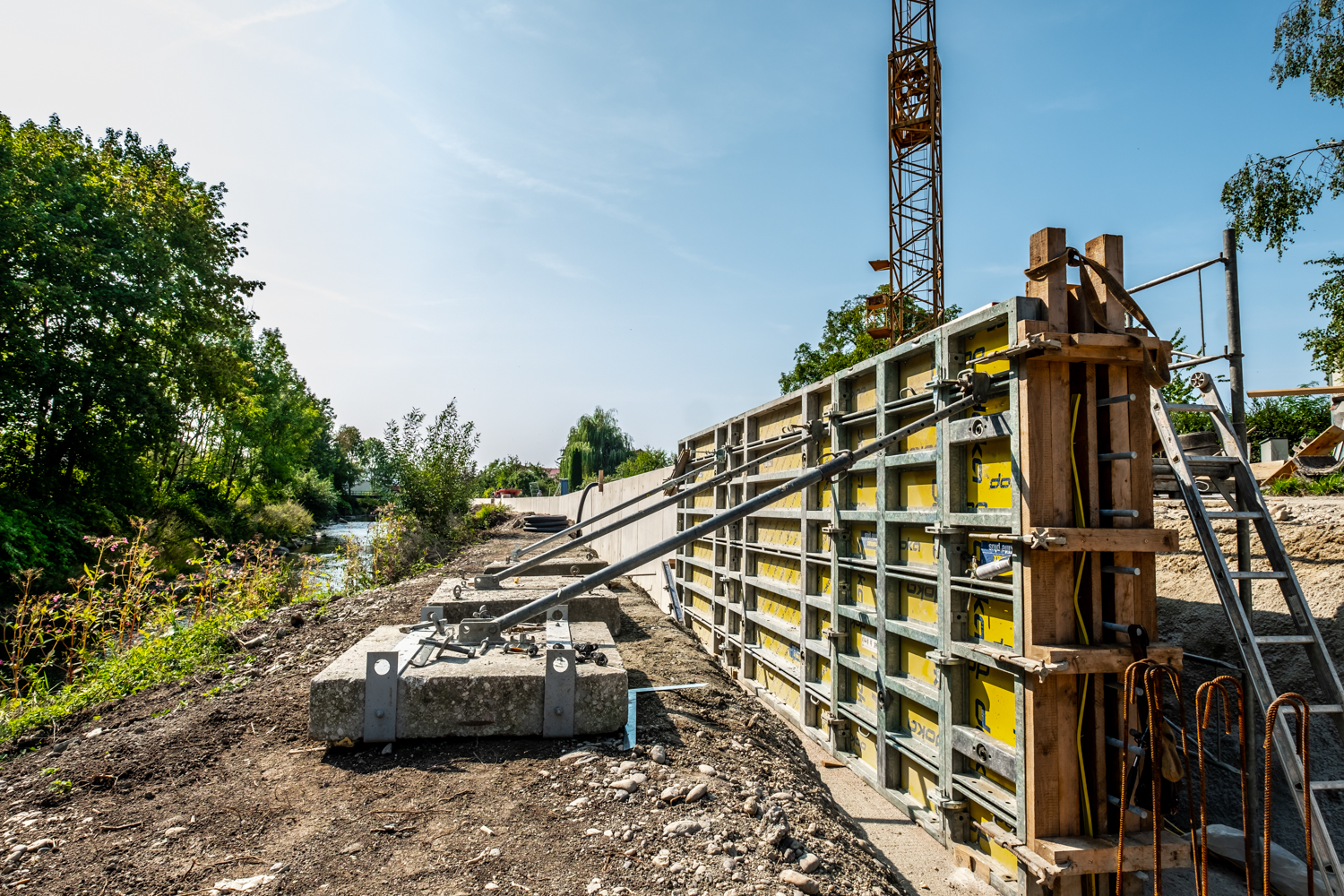 Hochwasserschutzanlage, Antiesen - Inžinierske stavby