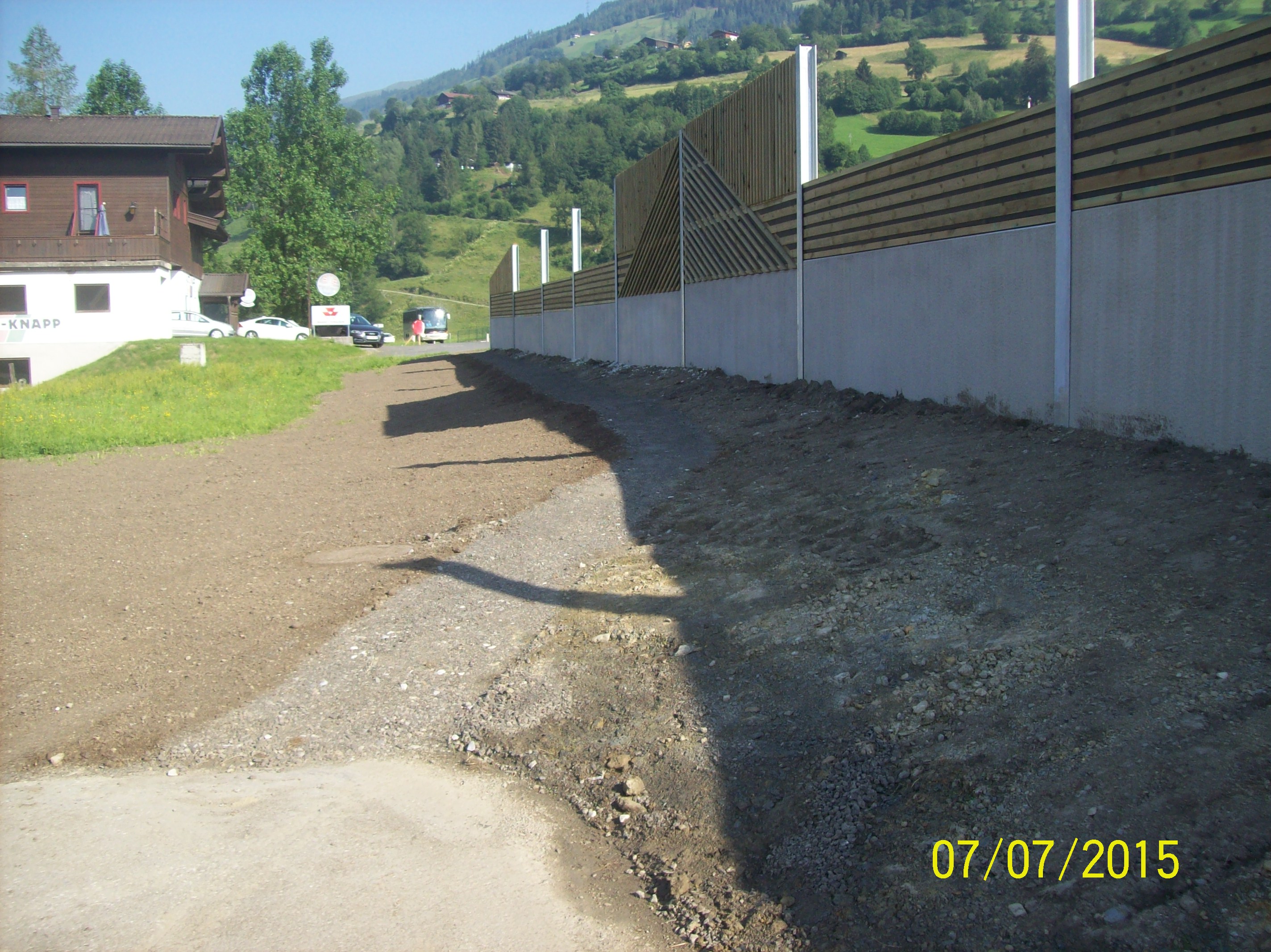 Lärmschutzwand an der B168 in Niedernsill - Inžinierske stavby