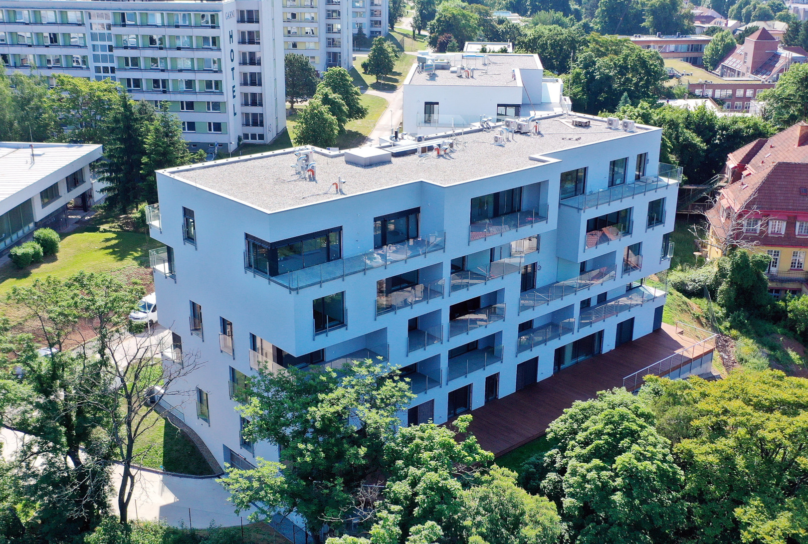 Brno-Pisárky – novostavba bytového domu Hippokrates - Pozemné stavby