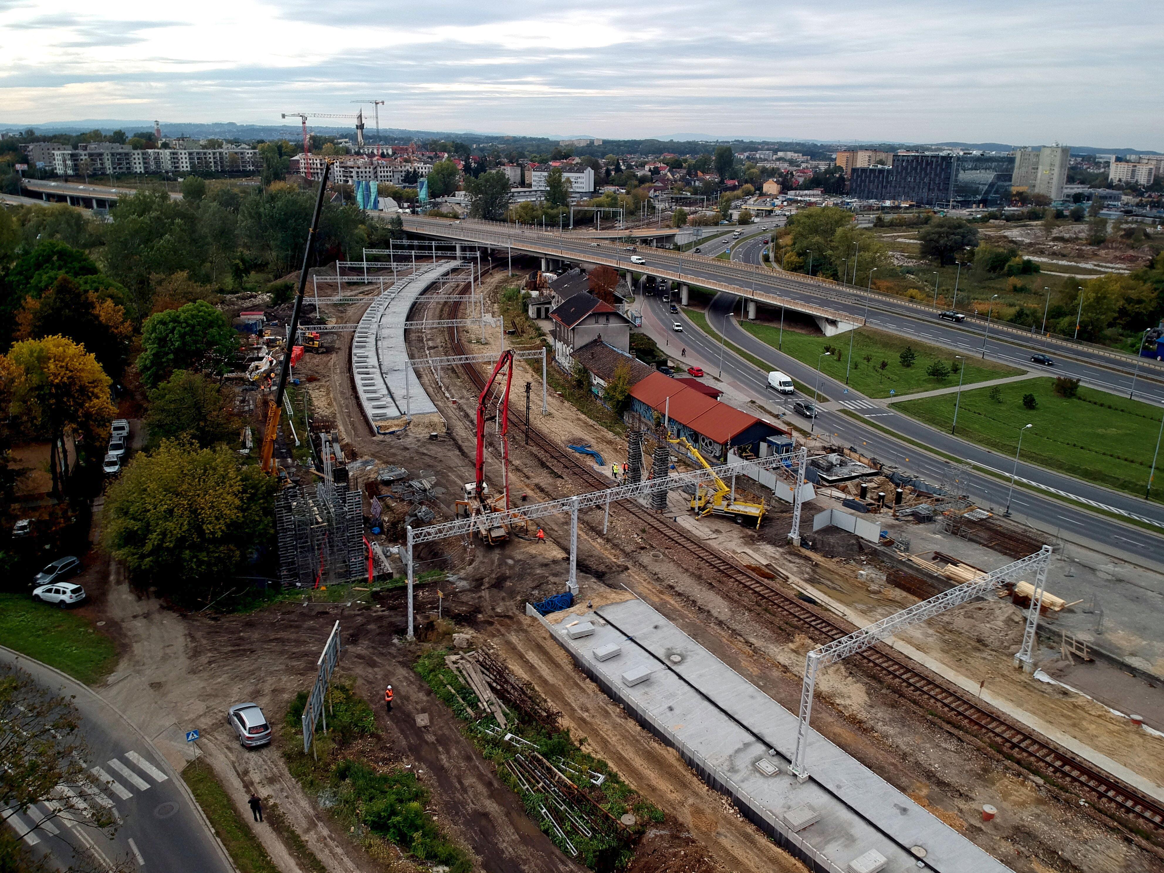 Linia 94 – Odcinek Kraków Bonarka – Podbory Skawińskie - Železničné stavby