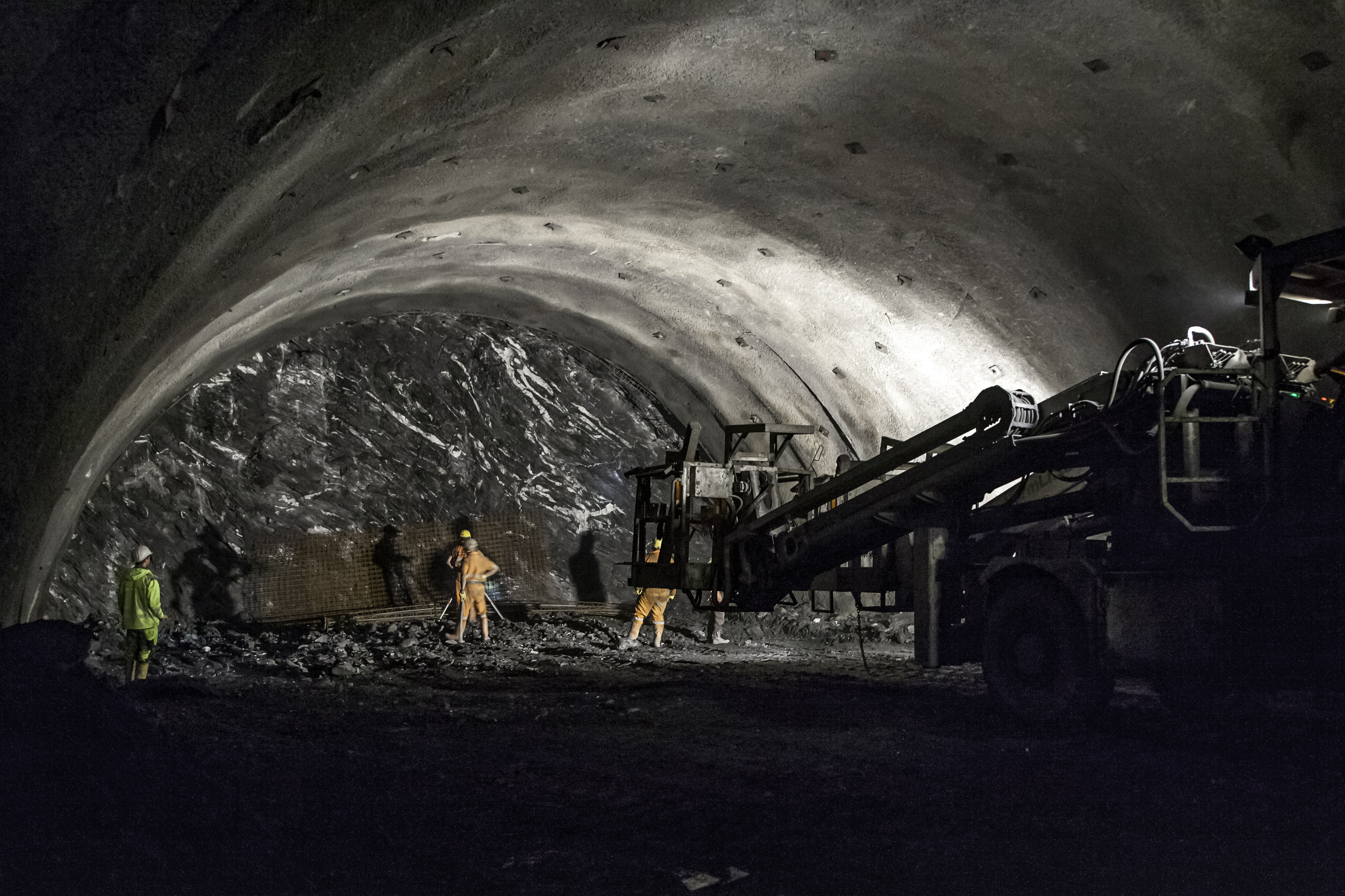 Brenner Basistunnel - Erkundungstunnel Wolf 2 - Výstavba tunelov
