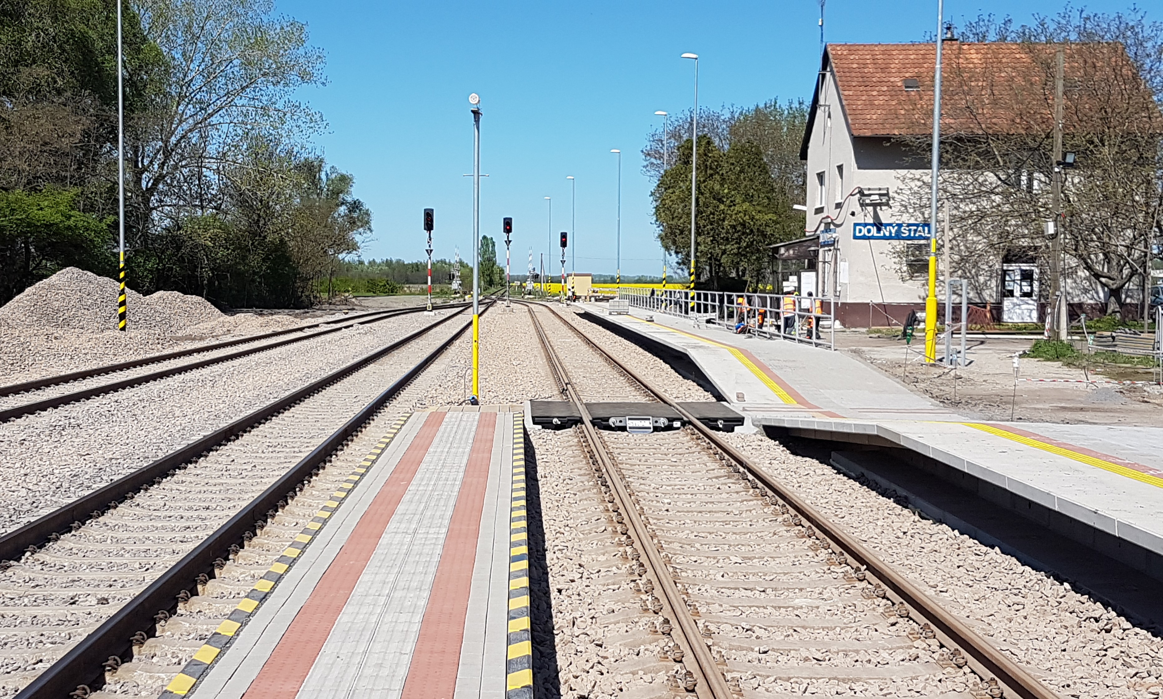 ŽST Dolný Štál, predĺženie staničných koľají - Železničné stavby