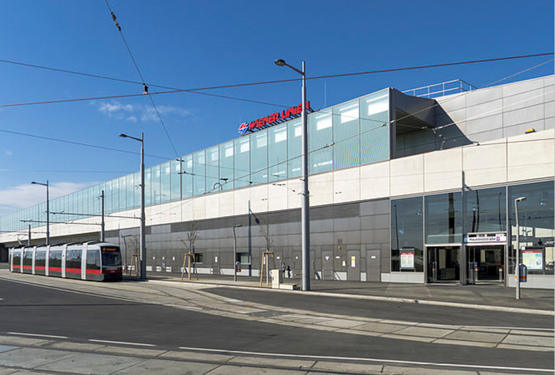 U-Bahnlinie 2, Baulos 14 - Station Hausfeldstraße - Železničné stavby